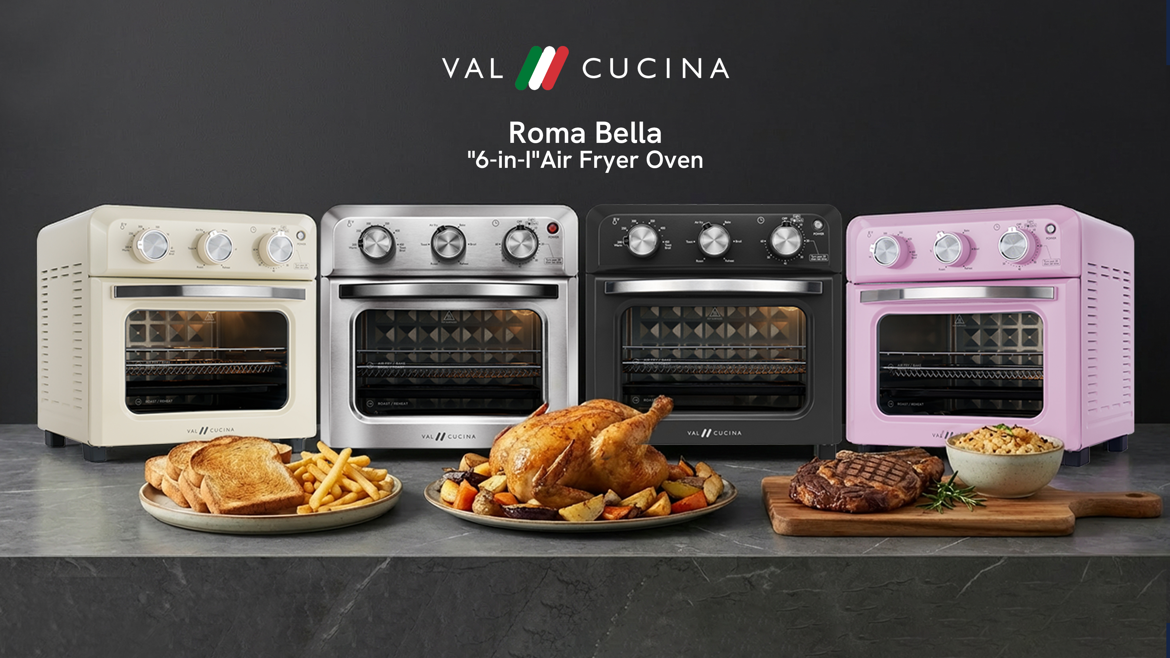 Amazon.com: VAL CUCINA 6-in-1 Air Fryer Toaster Oven Combo