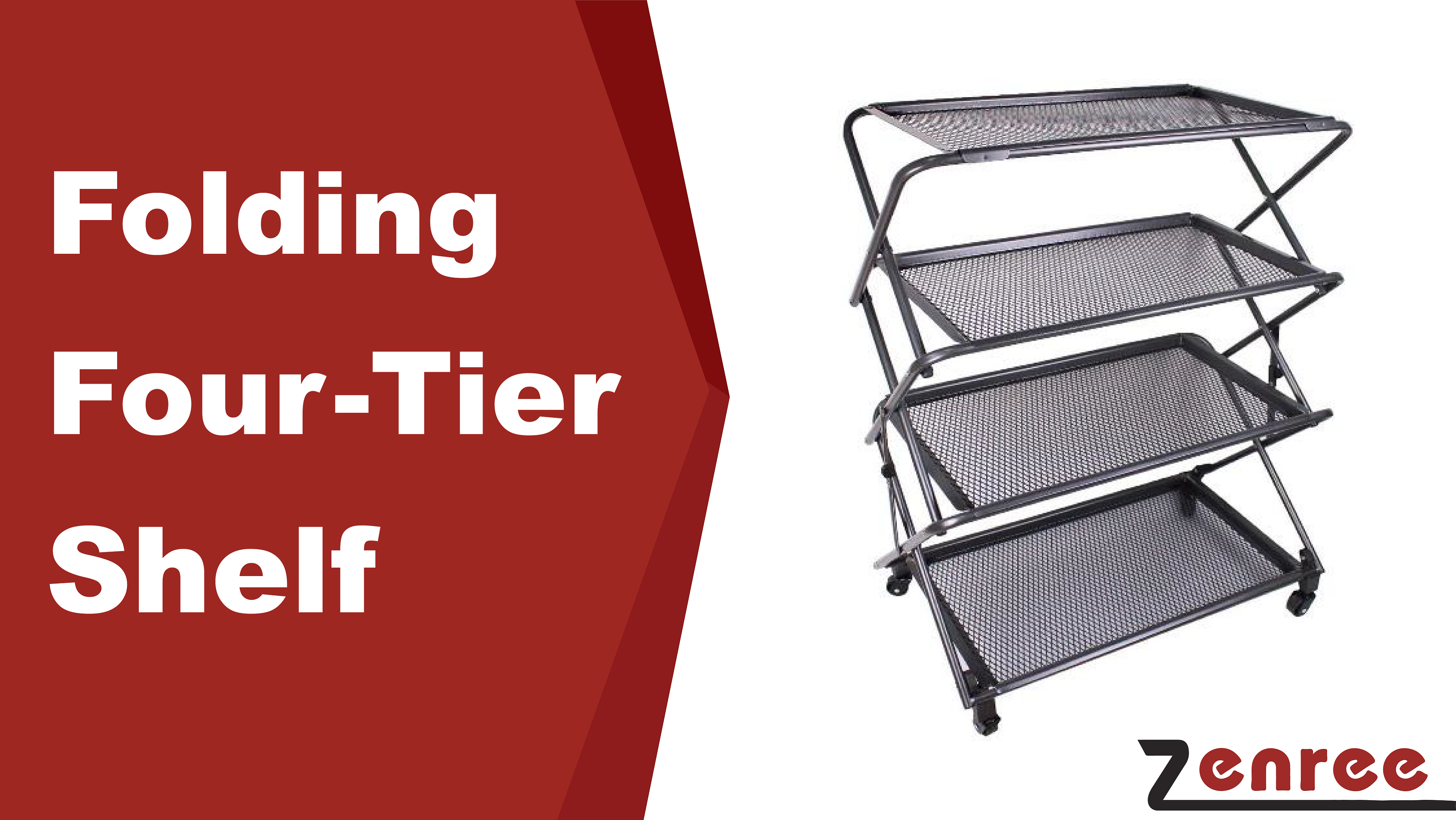 Amazon.com: Zenree 4-Tier Folding Portable Durable Steel Kitchen