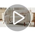 Tbfit 65" W Loveseat Sofa, Mid Century Modern Decor Love Seat Sofas and Couches for Living Room, Button Tufted Upholstered Small Couch for Bedroom, Solid and Easy to Install Love Seats Furniture, Blue