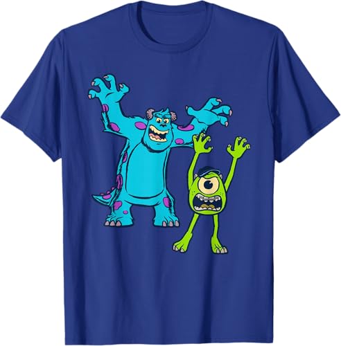 Miniatura 60 de Disney Pixar Monsters University Sulley and Mike T-Shirt Black,Navy Blue,Asphalt Grey,White,Baby Blue,Red,Kelly Green,Olive Green,Lemon