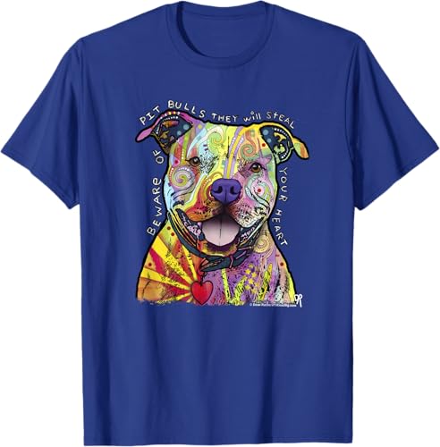 Miniatura 56 de Beware Of Pit Bulls, Dean Russo Pitbull Original - Dog Lover T-Shirt Black,Navy Blue,Asphalt Grey,Slate Grey,White,Cranberry Red,Kelly Green,Olive