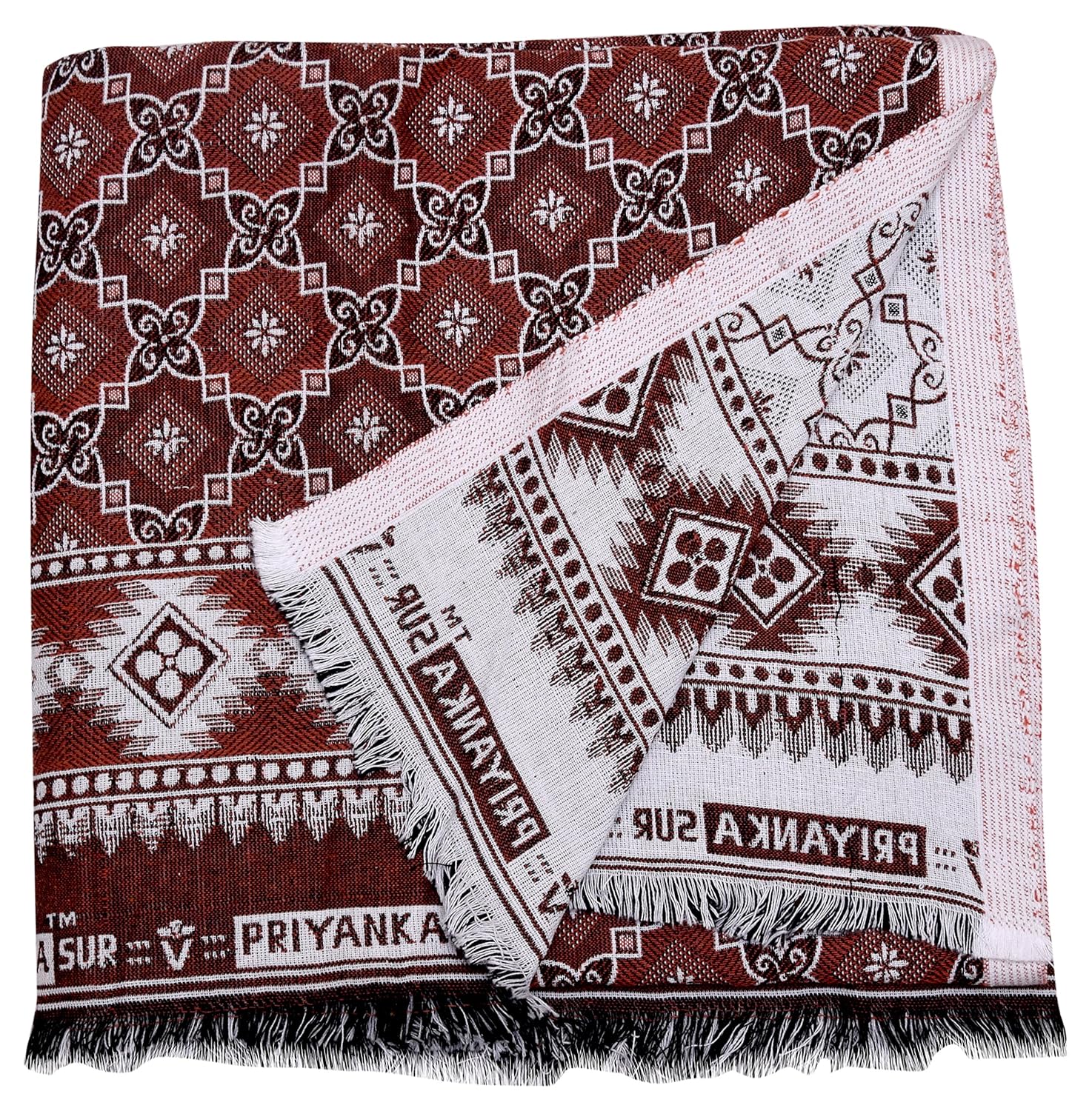 Buy Priyanka Sur Cotton Single Solapuri Chaddar Red Online at Low