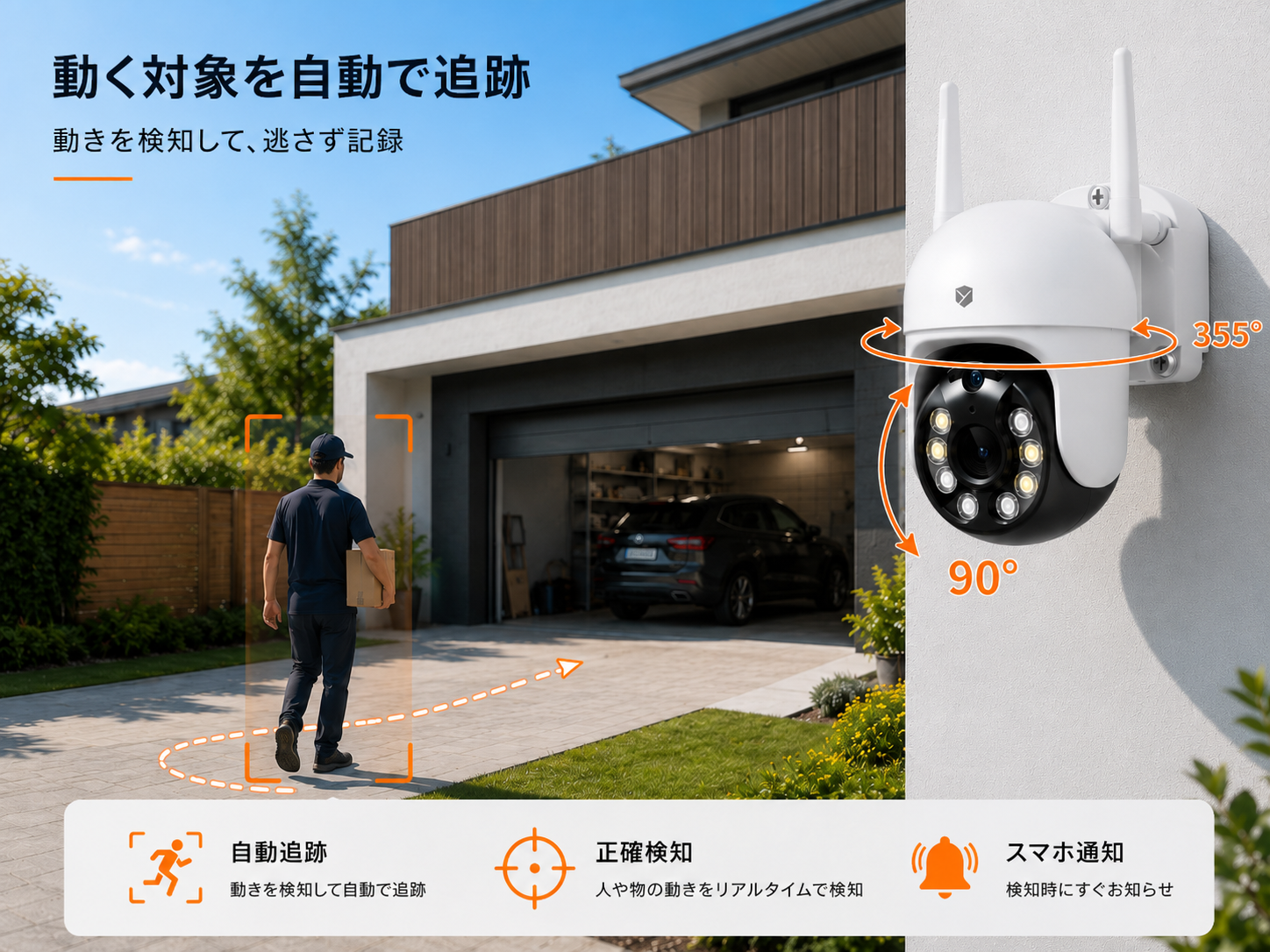 Amazon.co.jp: YESKAMOO 防犯カメラ 4台セット ワイヤレス 屋外 500万