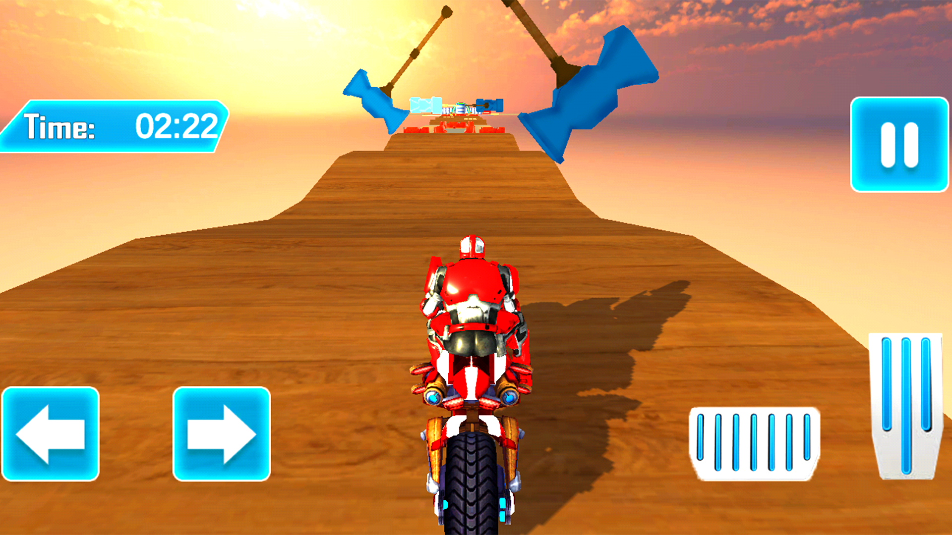 Super Stunt Robot Motor Bike Craziest Mega Ramp Impossible Tracks ...
