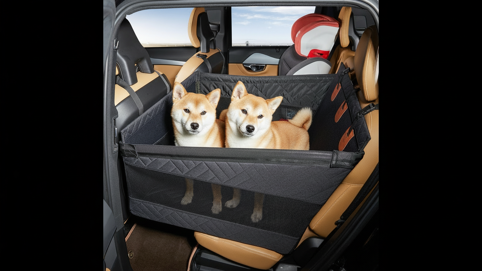 Amazon.co.jp: Cavoyo プレミアム犬用ドライブボックス 後部座席専用
