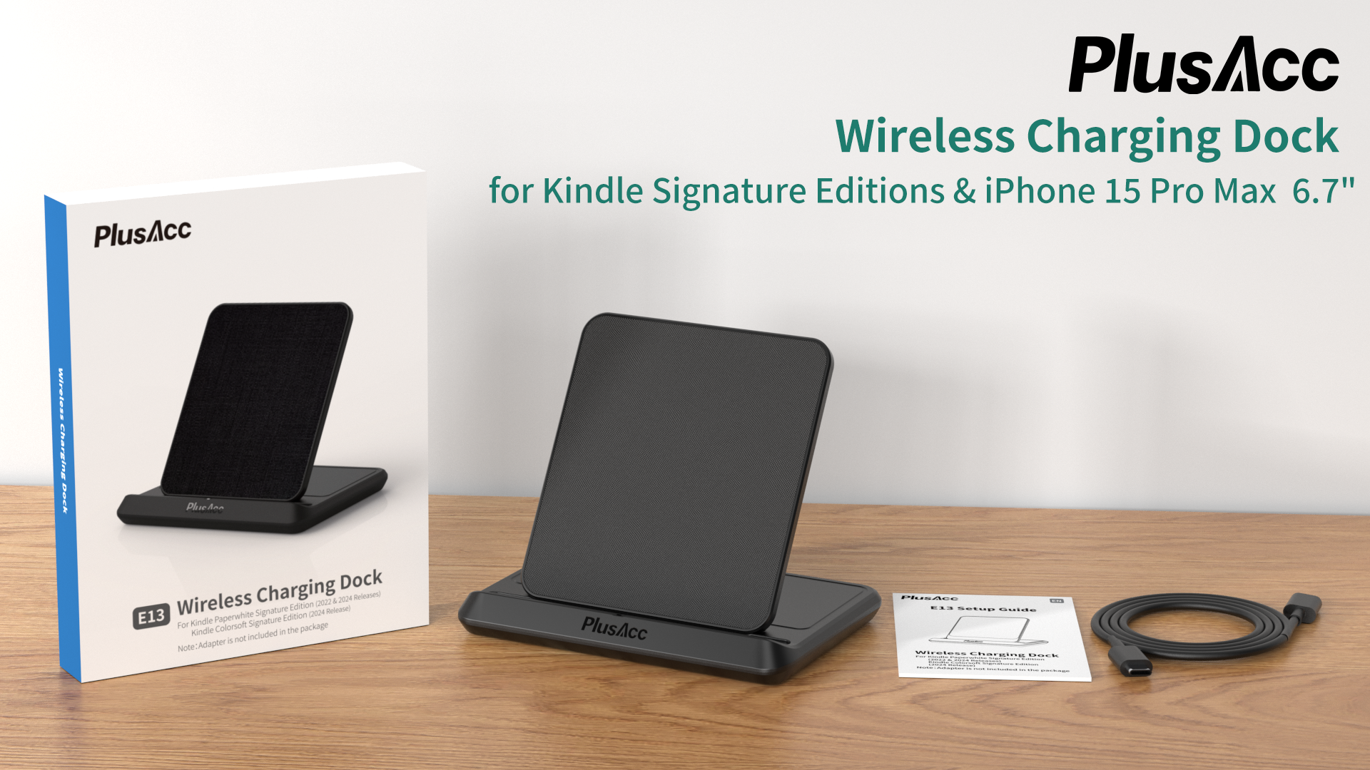 Amazon.com: PlusAcc Wireless Charging Dock for Kindle Paperwhite