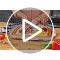 Drip EZ Collapsible BBQ Prep Tubs 3-Piece Set- For Meal Prep Marinating Food Storage - Includes Cutting Board & Lid - (1) JR + (1) OG + (1) XL - Black