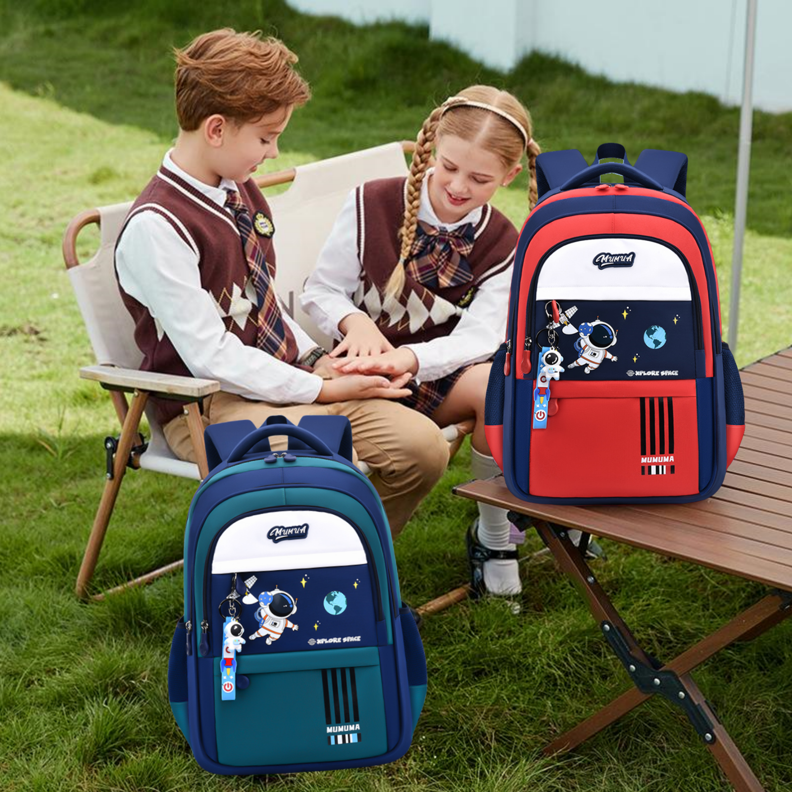 EUBUY Mochila Estampada Con Estrella, Mochila Escolar Para Estudiantes