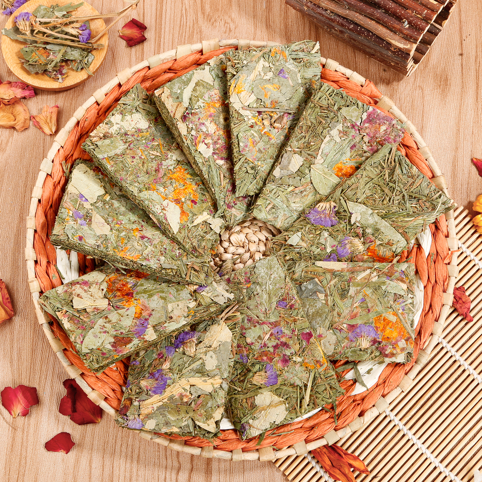 Grain Free Pet Treats Abizoo 3 Vegetable Chew Treats For Small Pets - Beet,  Carrot & Spinach Snacks 1.76oz Natural Rabbit Snacks