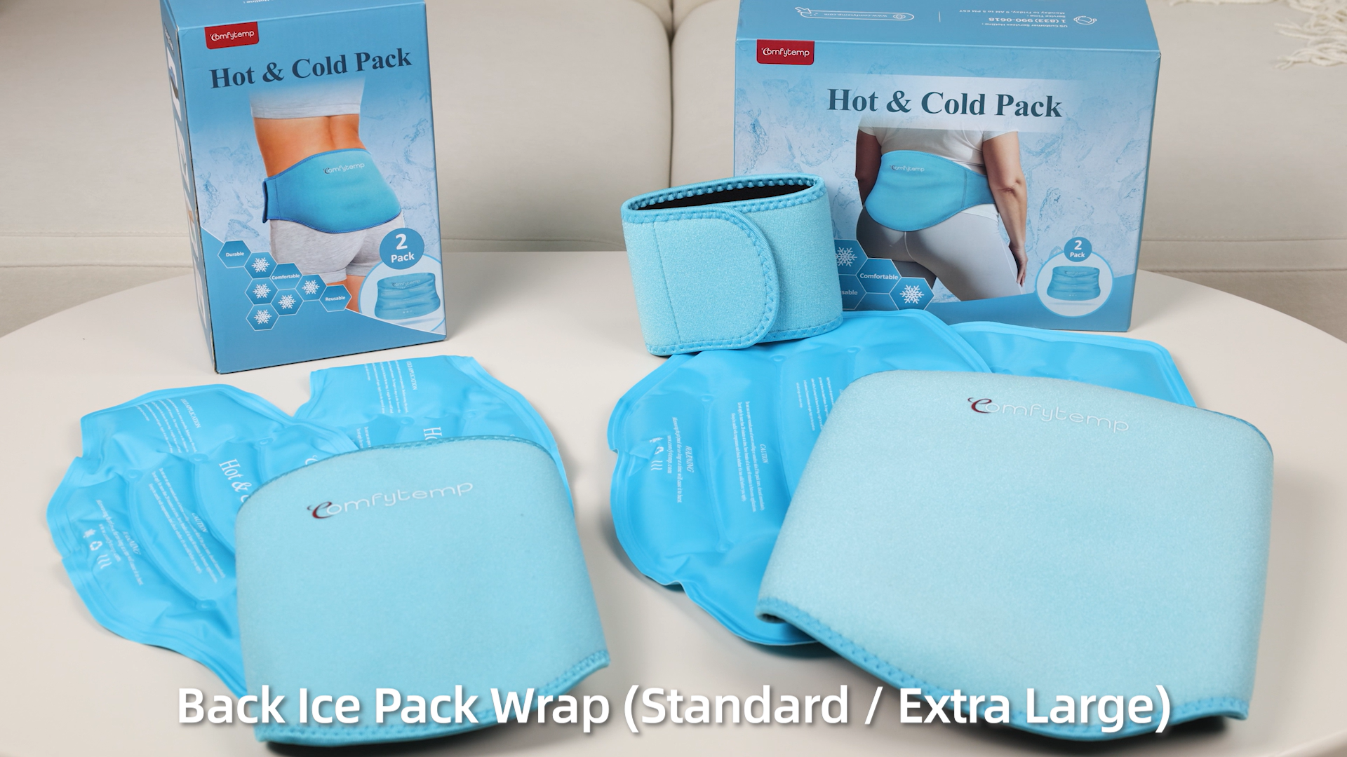 Amazon.com: Comfytemp Ice Pack for Back Pain Relief, 2 Pcs