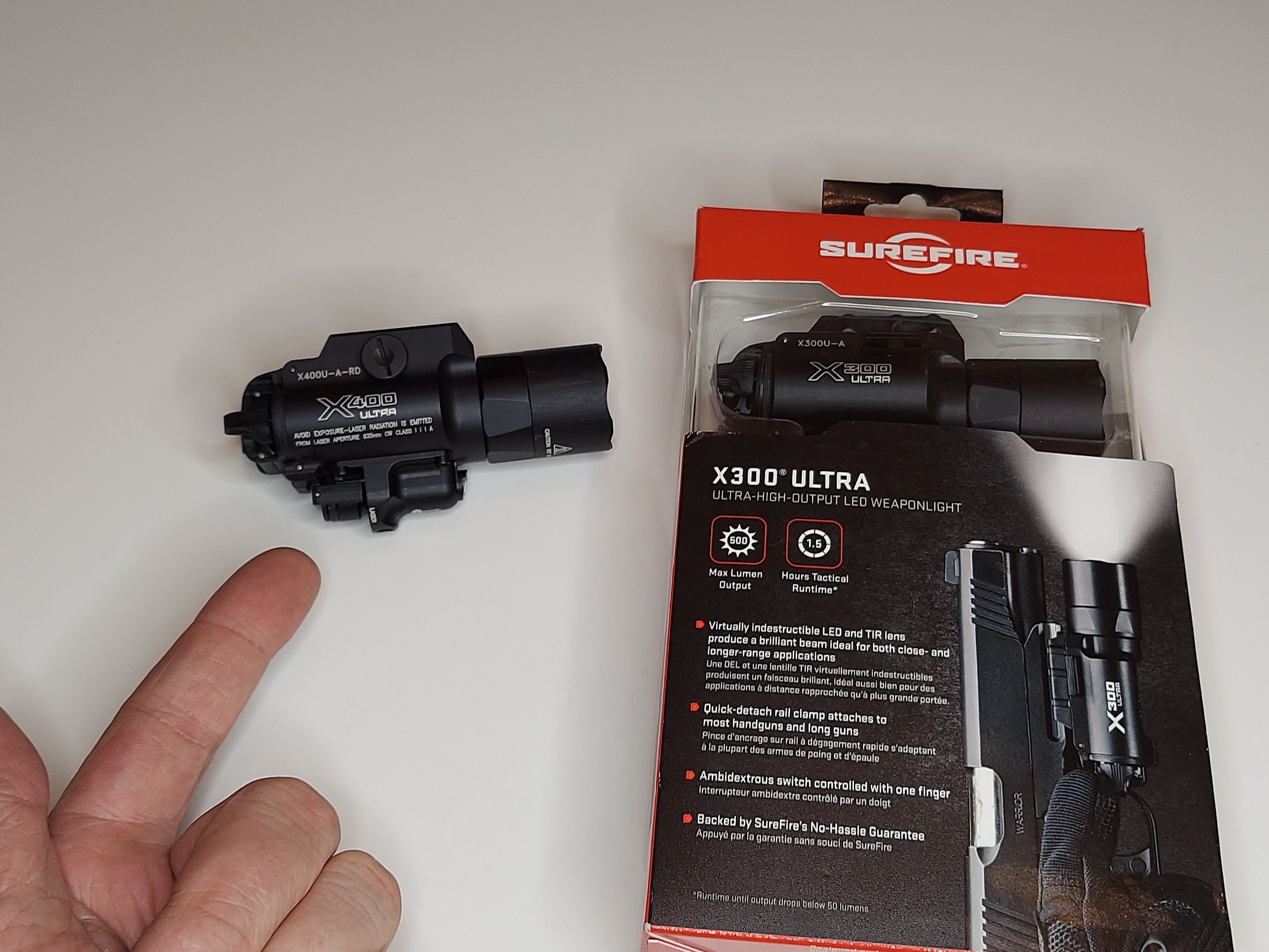 SUREFIRE X300 LED WeaponLight(レア本物です) Watch Difference between Surefire X300 and X400 lights on Amazon Live