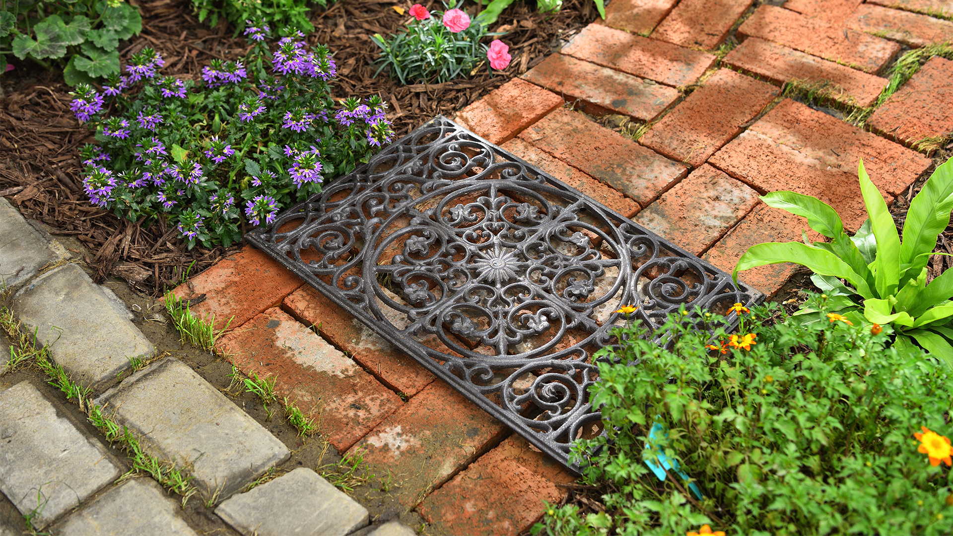 Amazon.com: Sungmor Rectangle Cast Iron Doormat - 22