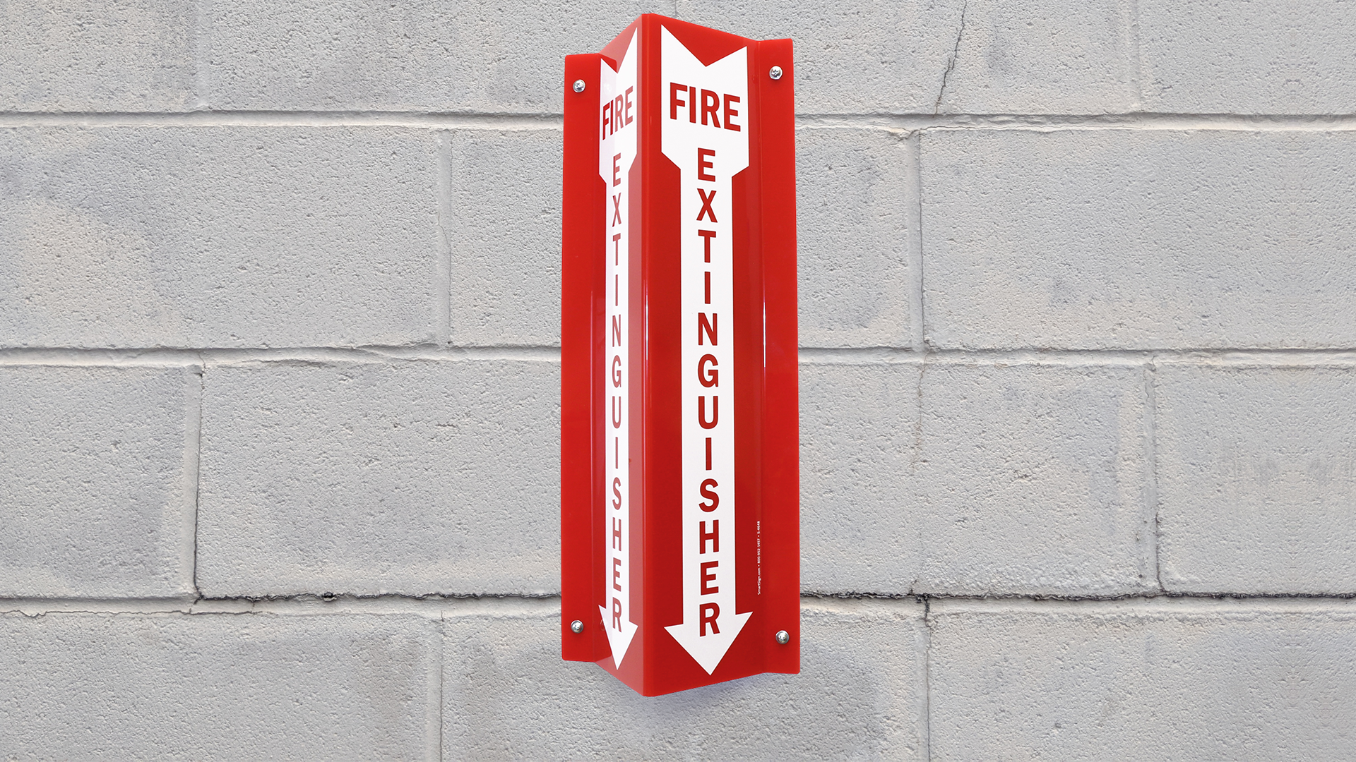 6x6 Safety Sign SmartSign Fire Extinguisher Projecting Sign - 6x6 ...