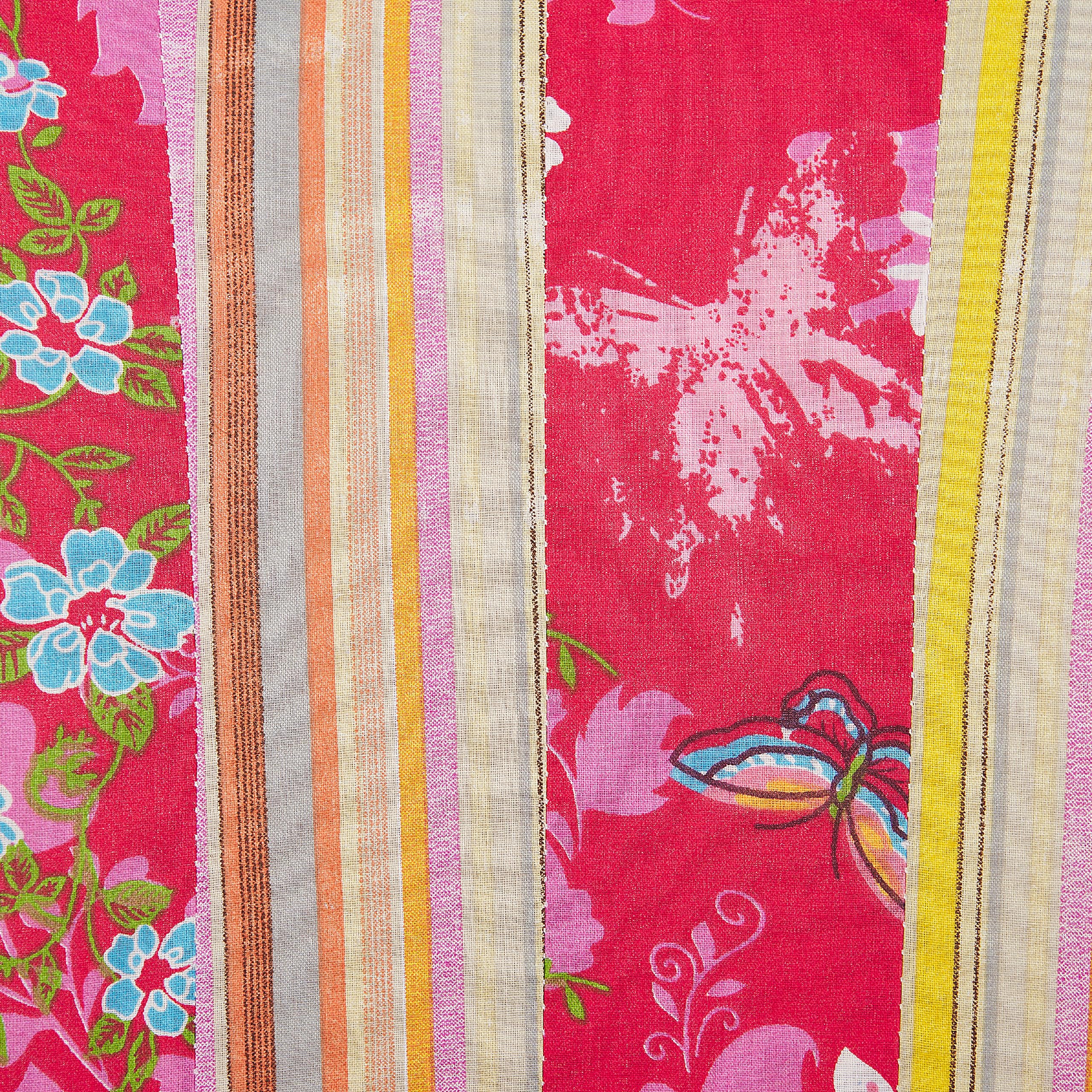 Beliani Bequemer Sessel aus Stoff bunt/schwarz Patchwork Design Voss