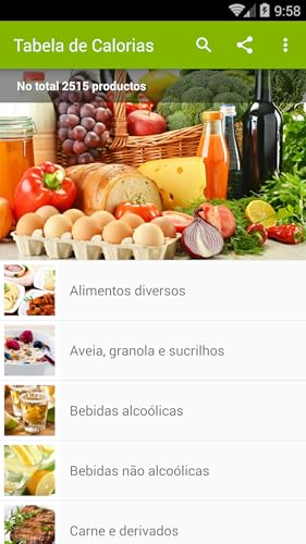 Tabela de Calorias