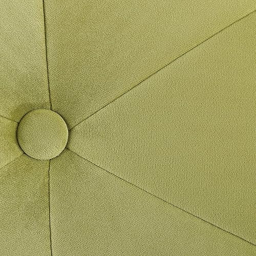 Miniatura 5 de Linon Taburete Talulah y tocador verde claro y dorado