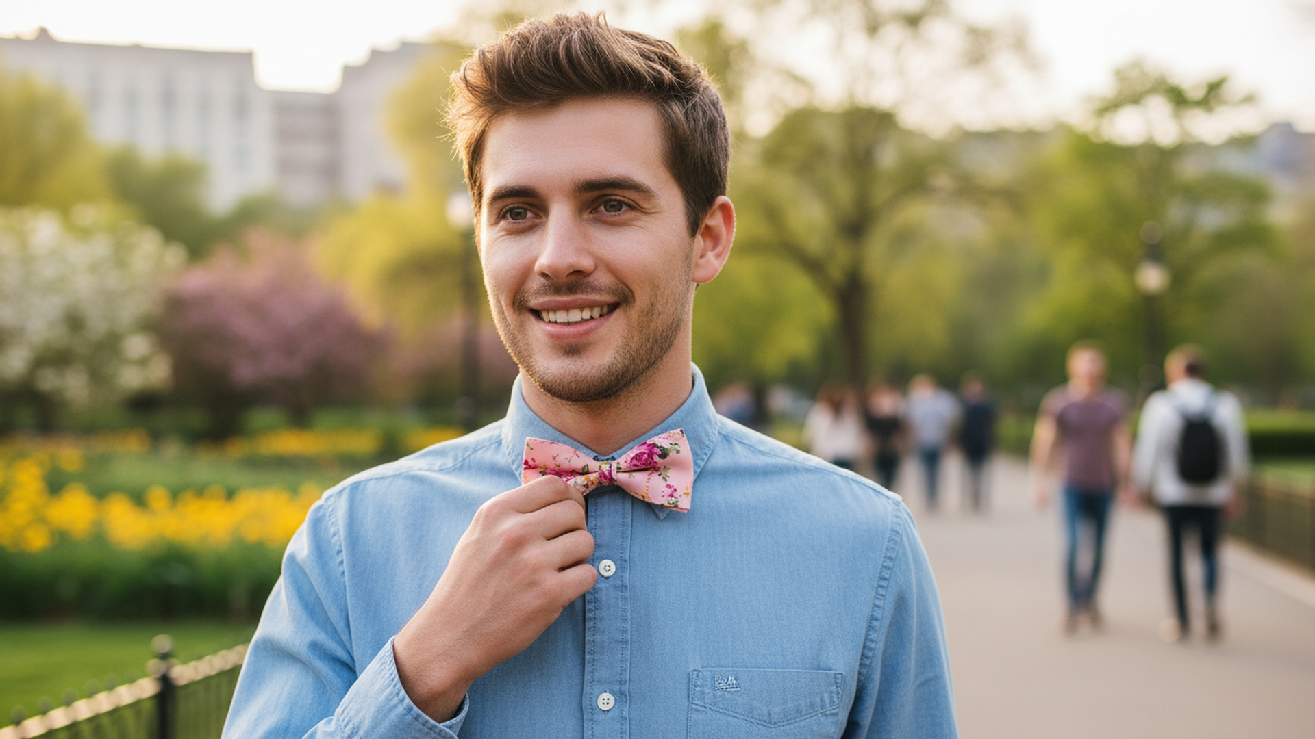 AUSKY 8 PACKS Elegant Adjustable Pre-tied Bow Ties for Men Boys