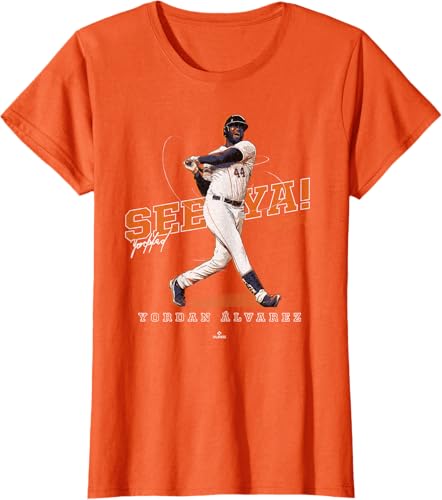 Miniatura 12 de See Ya! Yordan Alvarez Houston MLBPA T-Shirt Black,Navy Blue,Dark Heather Grey,Heather Grey,Orange