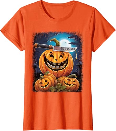 Miniatura 8 de GIS Manager Funny Halloween Fun Pun Spooky T-Shirt
