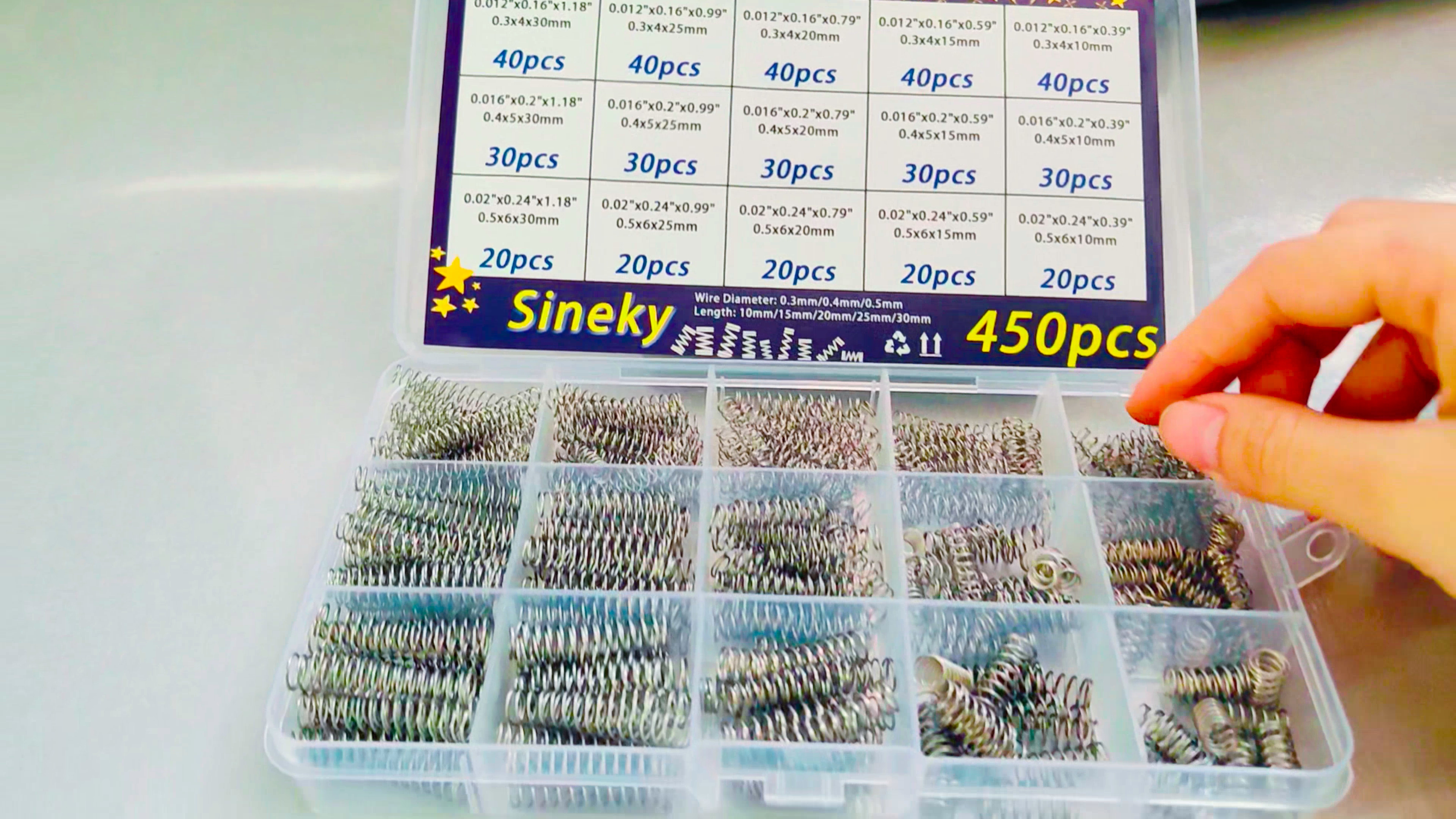 [SUKALA]SpringFlowerShirringLeggingsセット Amazon.com: Sineky 450pcs Compression Springs Assortment Kit