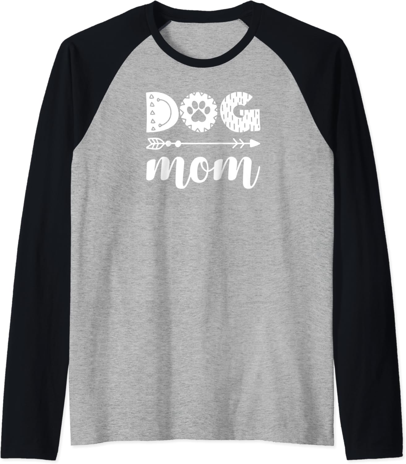 Dog Mom- Cute Dog Mom Fur baby Gifts and Home Decor Gifts Raglan Baseball Tee