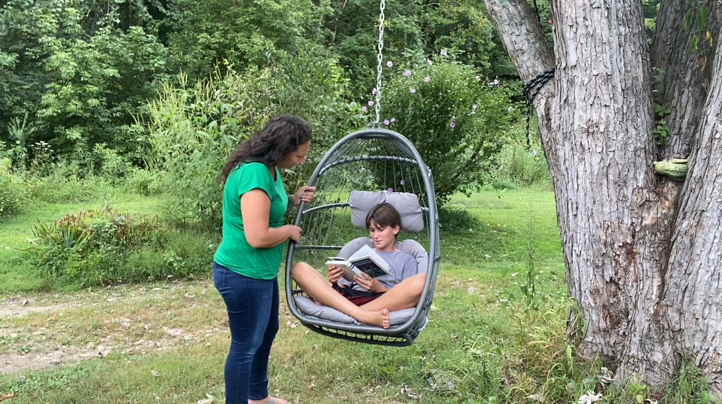 Amazon.com: Brafab Wicker Rattan Hammock Egg Swing Chair with