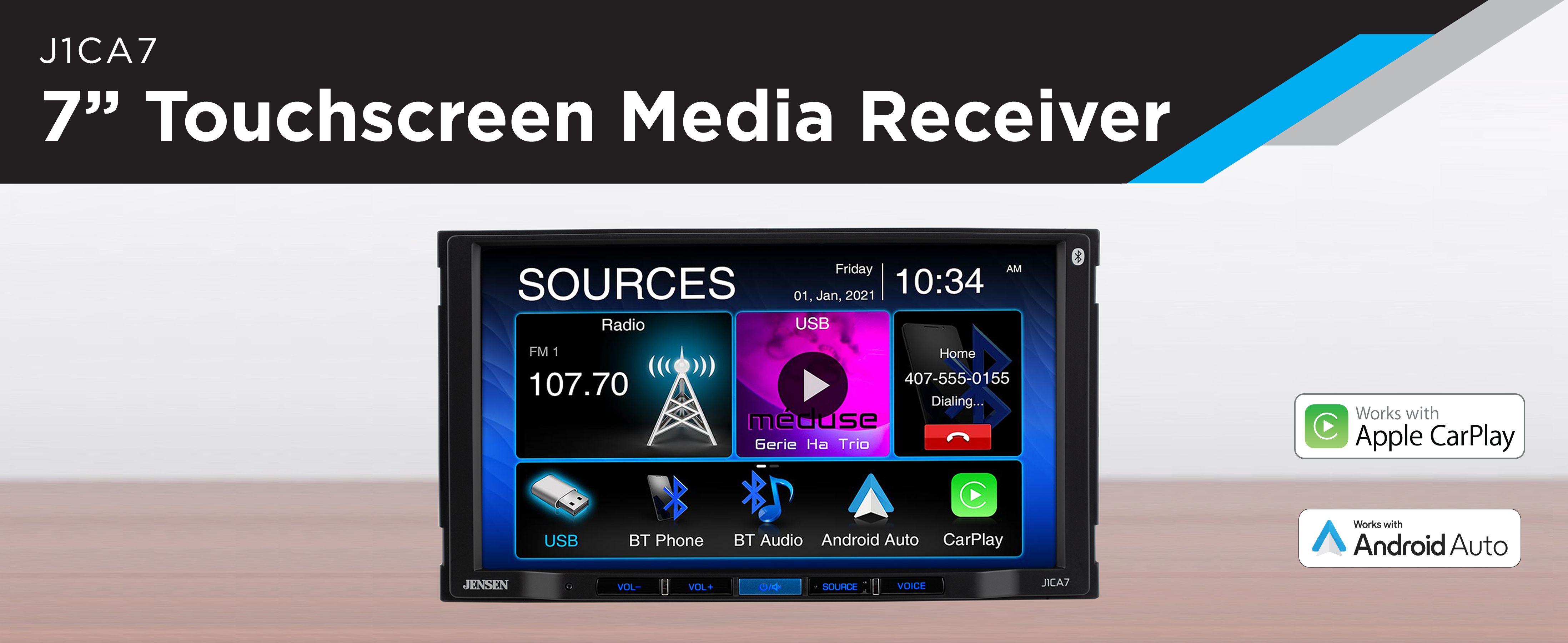 Amazon.com: JENSEN J1CA7-BUC 7-inch Certified Apple CarPlay