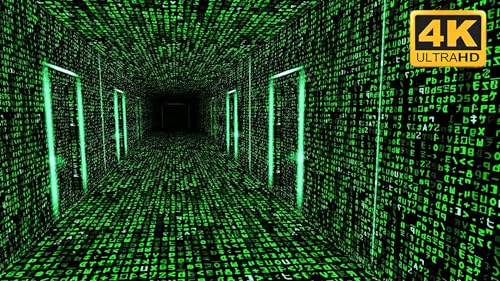 Matrix Code Rain Screensaver 4k no ads