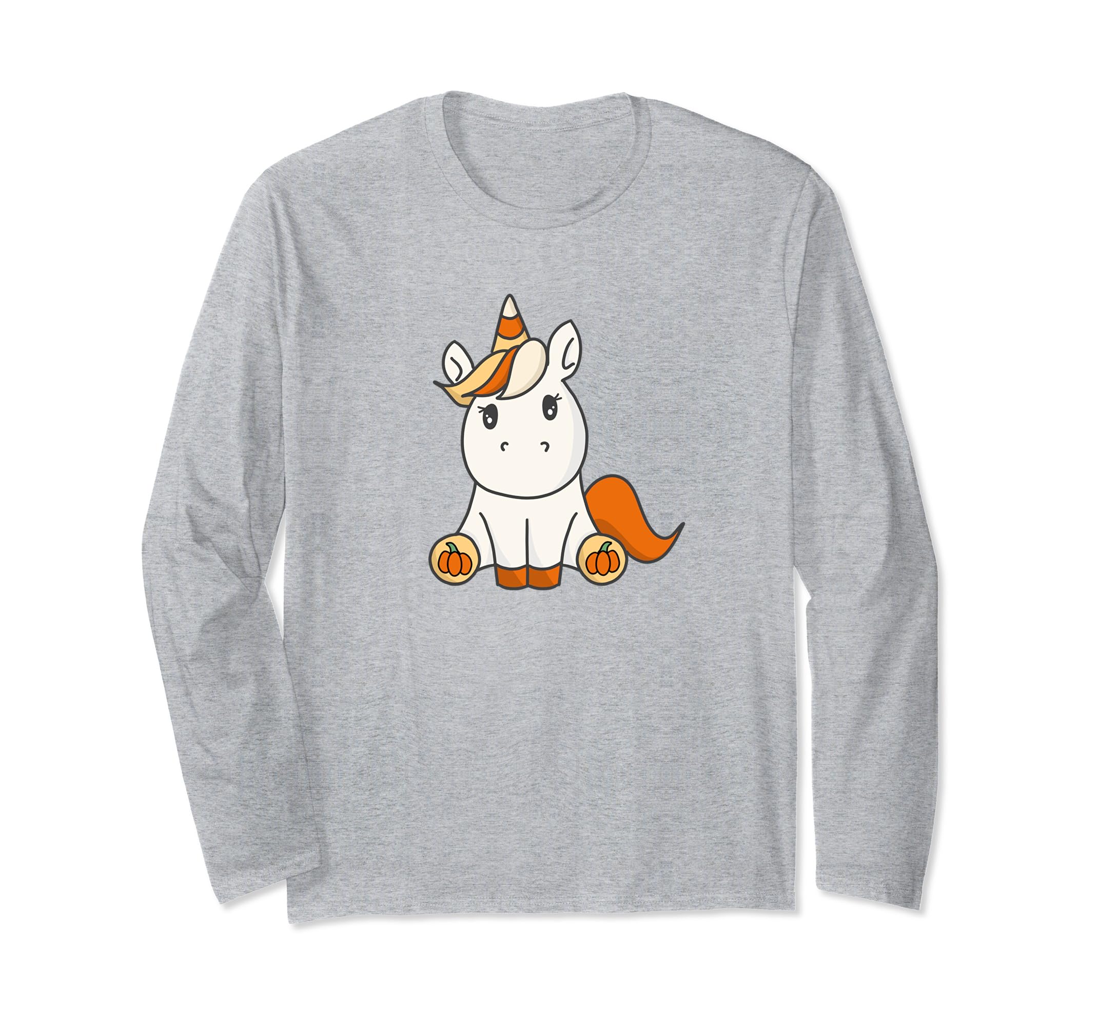 CUTE HALLOWEEN LONG SLEEVE SHIRTS - HALLOWEEN UNICORN CUTE- TPT