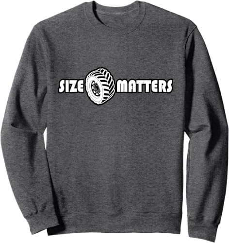 Miniatura 4 de Size Matters Shirt Tire Car Guy shirt Off Road Sweatshirt Black,Navy Blue,Dark Heather Grey,Heather Grey,Royal Blue