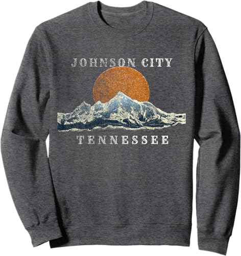 Miniatura 4 de Johnson City Tennessee Mountain Sunset Scene Sweatshirt Black,Navy Blue,Dark Heather Grey,Heather Grey,Royal Blue