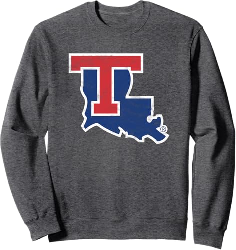 Miniatura 3 de Louisiana Tech Bulldogs Distressed Primary Sweatshirt