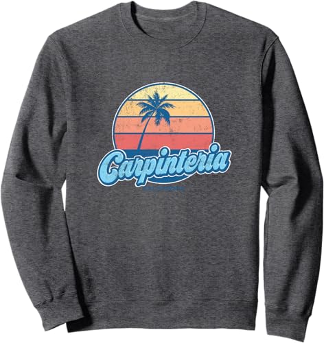 Vintage Carpinteria California CA Classic 70s Retro Surfer Sweatshirt