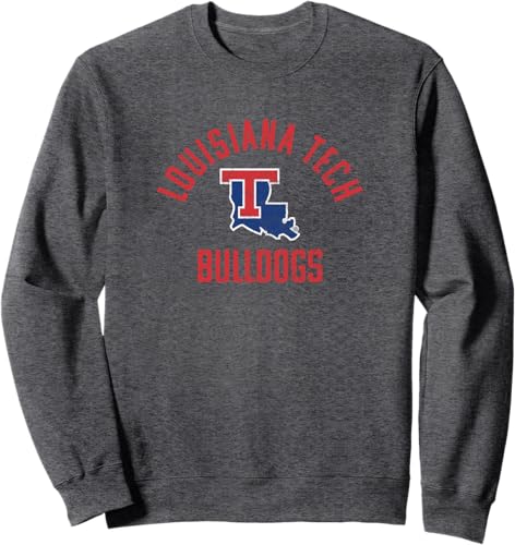 Miniatura 4 de Louisiana Tech Bulldogs - Sudadera grande Negro,Jaspeado Oscuro,Gris Jaspeado