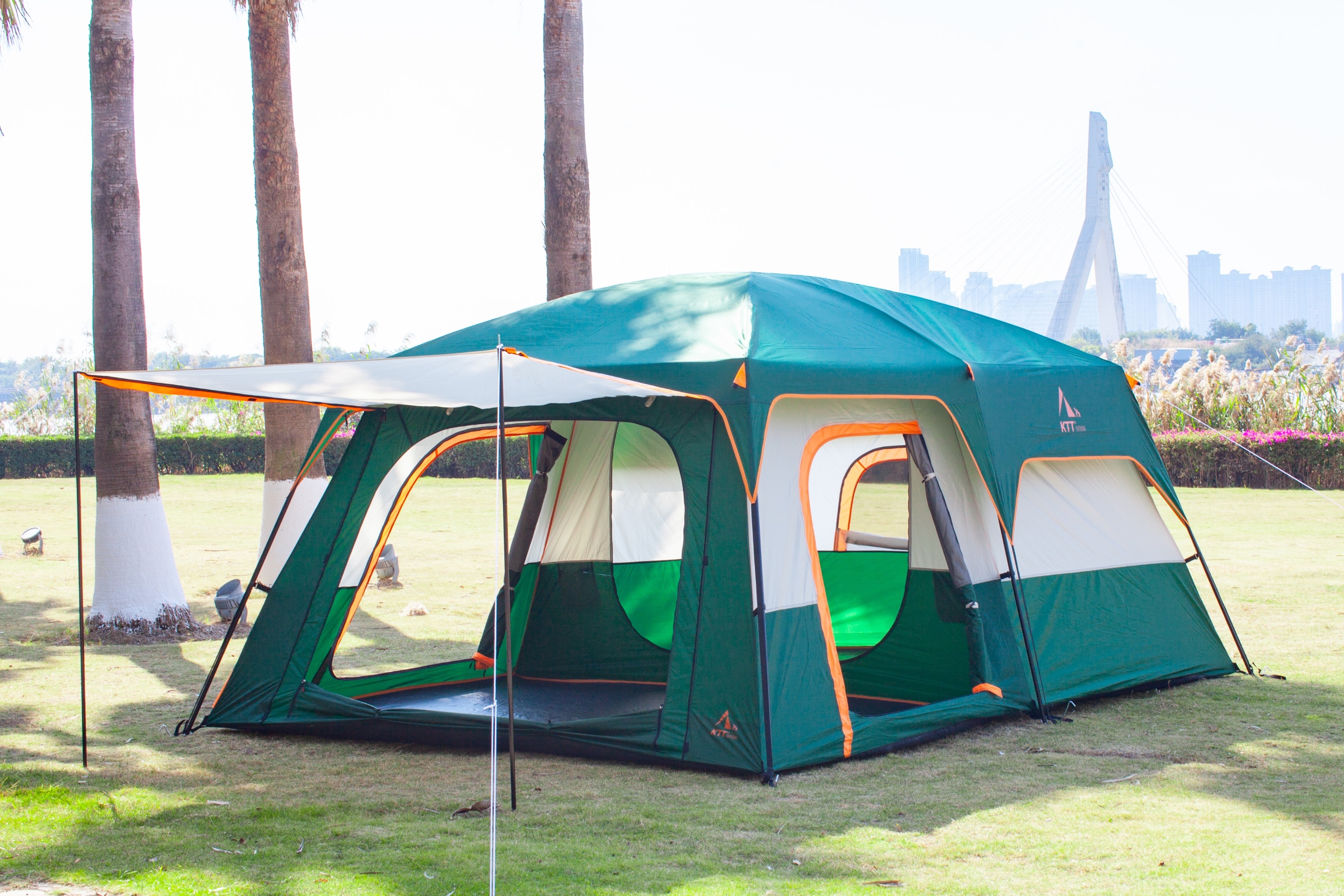 Amazon.com : KTT Extra Large Tent 12 Person,Family Cabin Tents,2