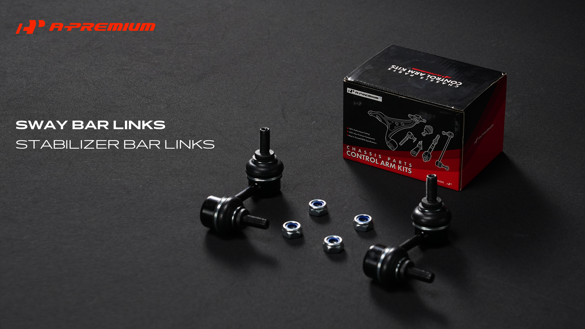 A-Premium 2 x Rear Sway Bar Links Stabilizer Bar Links, Compatible