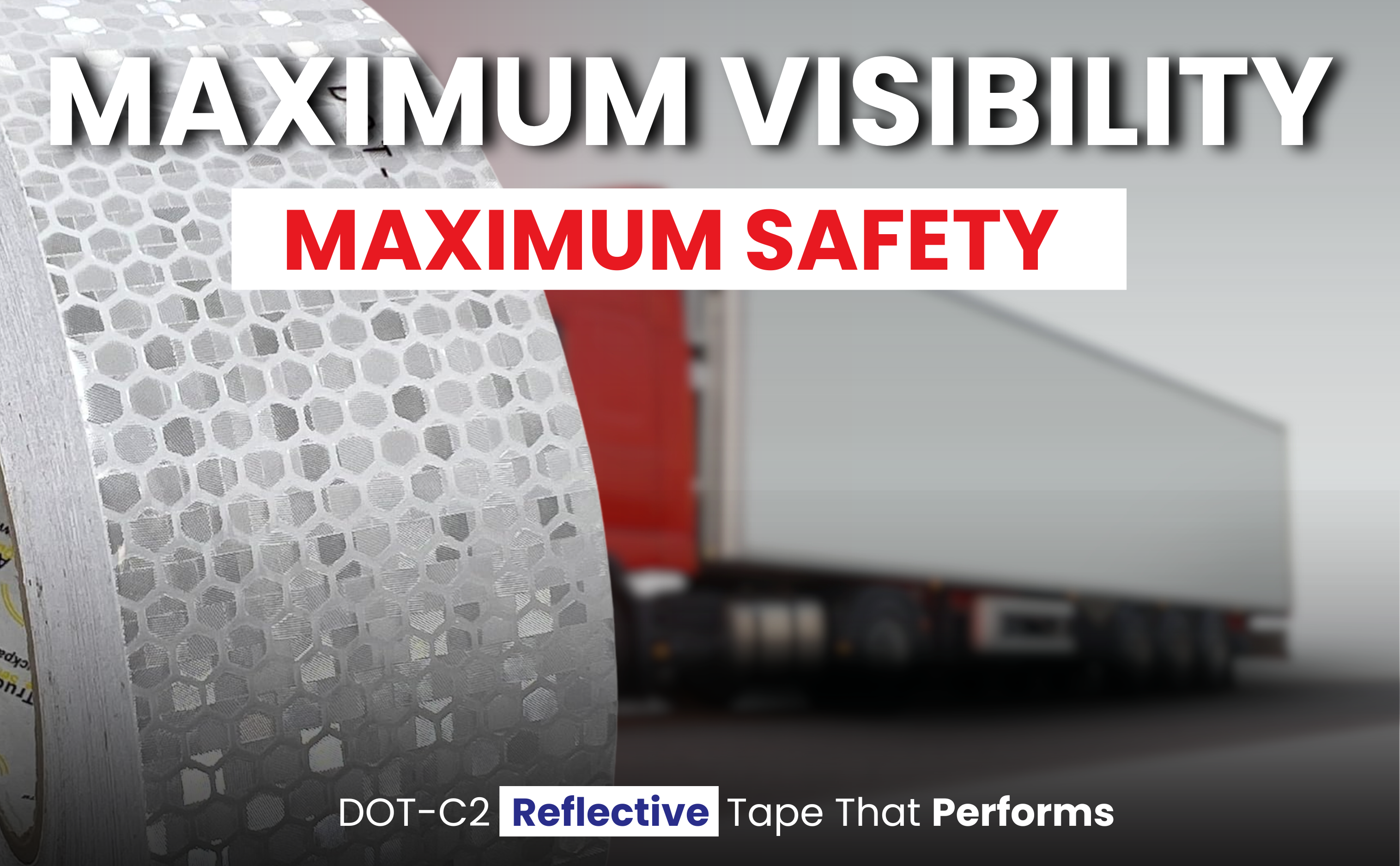 Reflective Tape DOT-C2 Reflective Conspicuity Tape – Commercial Roll 2 X 150 Feet, Red/White Reflective Tape For Trailers Reflective Tape DOT-C2 Reflective Conspicuity Tape – Commercial Roll 2 X 150 Feet, Red/White Reflective Tape For Trailers