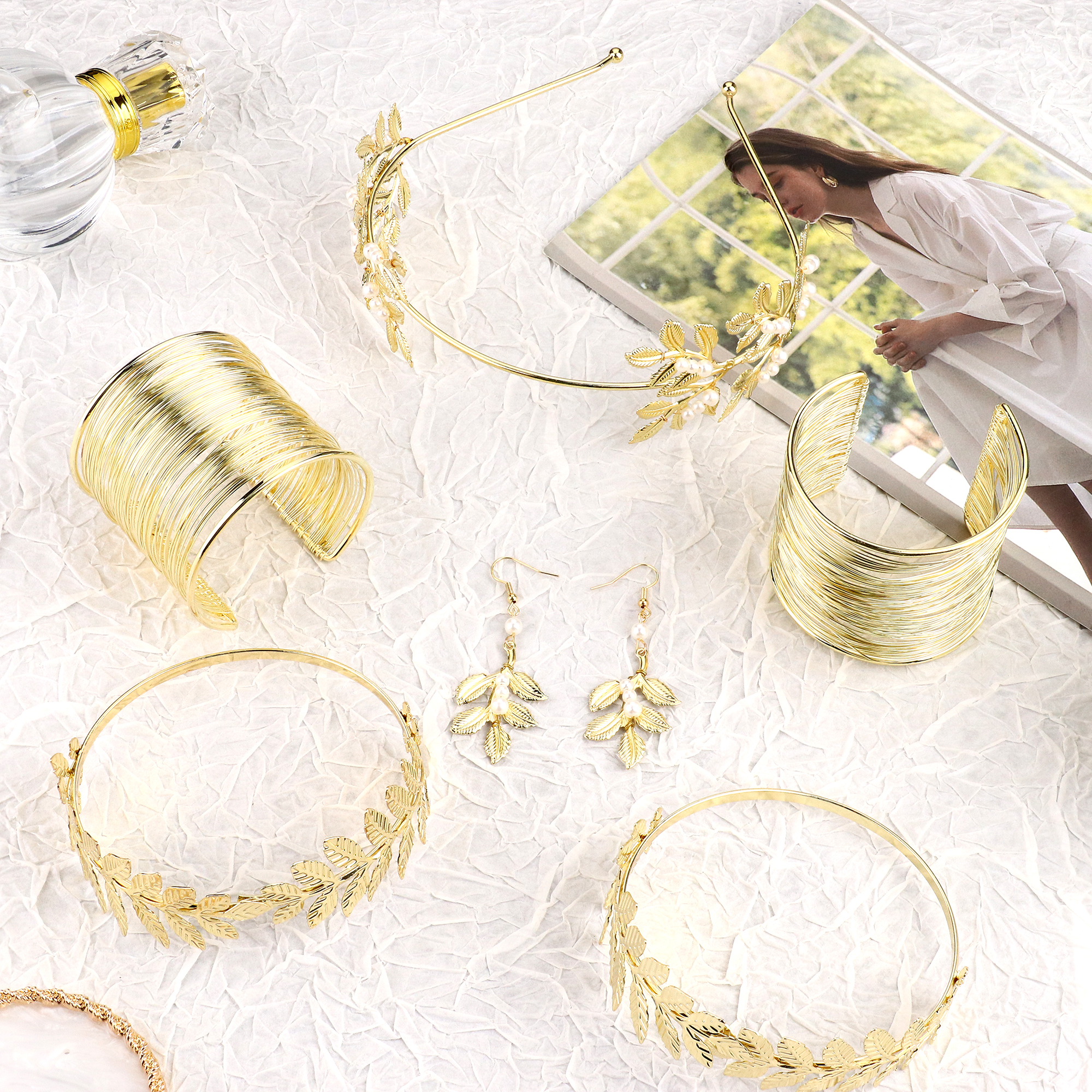 Amazon.com: Besteel 7 Pcs Greek Goddess Costume Accessories  display picture 3