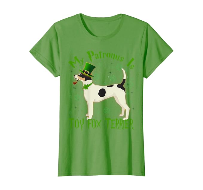 Amazon Com Patronus St Patrick S Day Toy Fox Terrier Dog Gift T