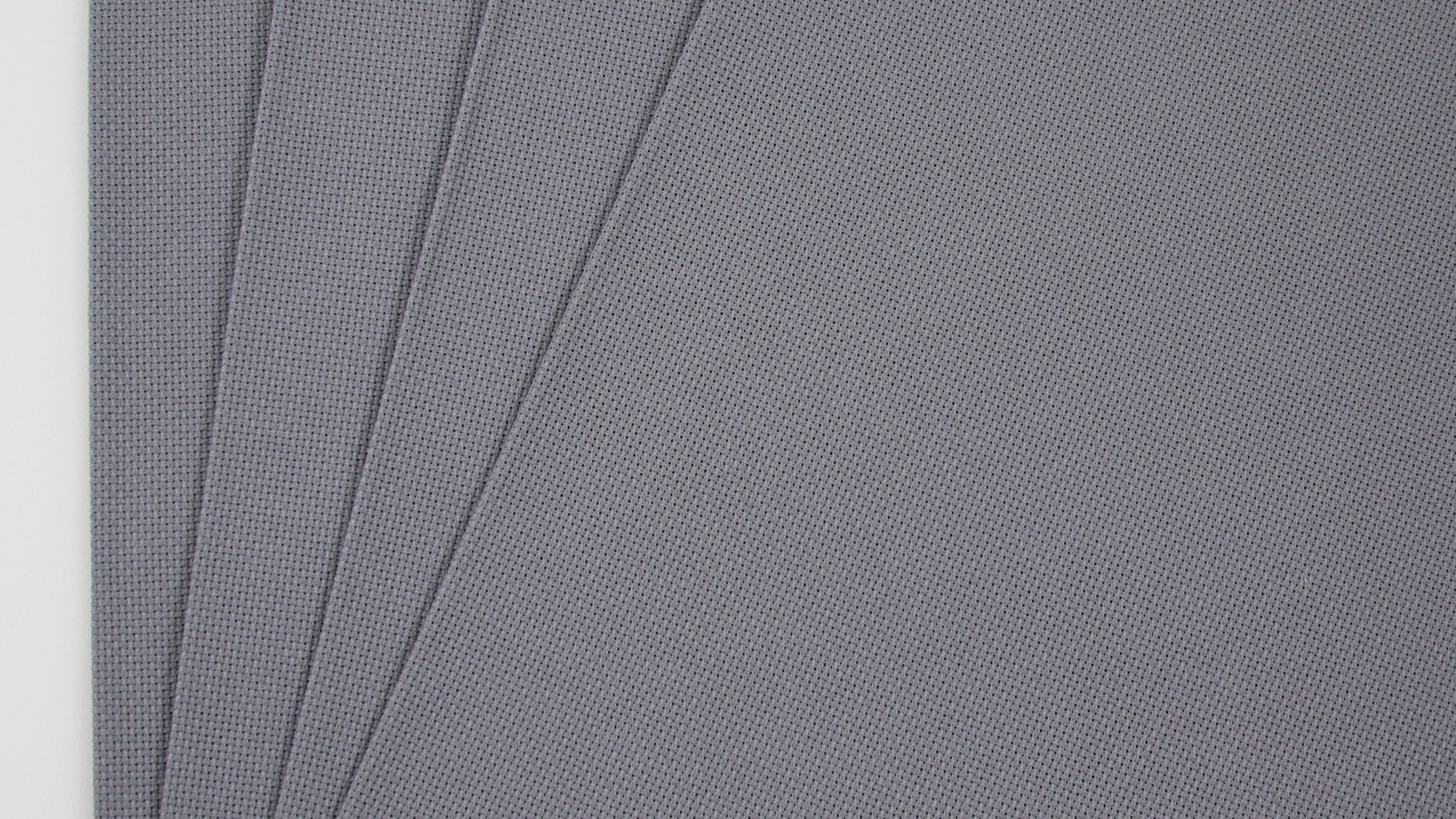 Image of KCS 59 inch x one Yard 18 Ct Counted Cotton Aida Cloth Cross Stitch Fabric (Light Steel Grey)