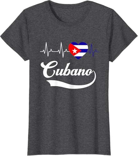 Miniatura 37 de Cubanito Baseball Flag Heart Souvenir Cubano Cuba Men Boy T-Shirt Black,Navy Blue,Dark Green,Dark Heather Grey,Heather Blue,Sapphire Blue,Royal