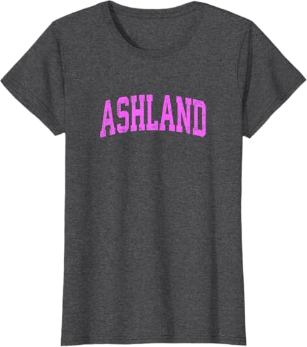 Miniatura 4 de Ashland Wisconsin WI - Camiseta deportiva deportiva clásica color rosa, Negro -