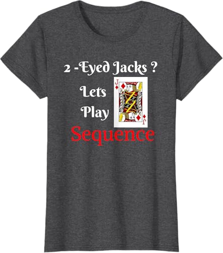 Miniatura 5 de I Have 2-eyed Jacks Lets Play una tarjeta Junta Game playera Fun, hombre 3XL, Azul (Heather blue) Negro,Azul Marino,Asfalto,Azul