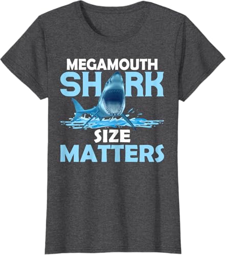 Miniatura 16 de Mega Shark Size Matter Fun Shark Puns T-Shirt Black,Navy Blue,Asphalt Grey,Brown,Olive Green,Dark Heather Grey,Heather Grey,Heather