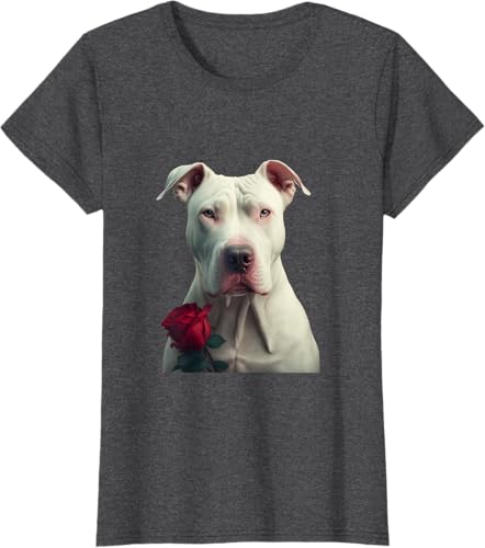 Miniatura 5 de Dogo Argentino Valentines Day Camiseta Negro -