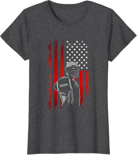 Miniatura 63 de American Football T-Shirt Black,Navy Blue,Asphalt Grey,Baby Blue,Grass Green,Dark Green,Brown,Olive Green,Lemon Yellow,Dark Heather Grey,Heather