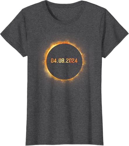Miniatura 5 de Totality 04.08.24 Total Solar Eclipse 8 de abril de 2024 Eclipse Camiseta, Negro, S