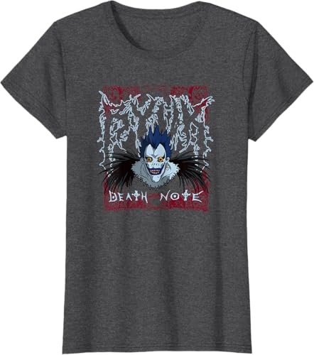 Miniatura 16 de Death Note Heavy Metal Shinigami Ryuk Anime T-Shirt Black,Navy Blue,Asphalt Grey,Dark Heather Grey