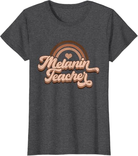 Miniatura 3 de Black Smart Teacher Afro Love Melanin - Camiseta afroamericana para mujer, Negro -