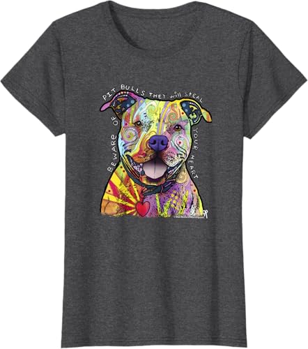 Miniatura 71 de Beware Of Pit Bulls, Dean Russo Pitbull Original - Dog Lover T-Shirt Black,Navy Blue,Asphalt Grey,Slate Grey,White,Cranberry Red,Kelly Green,Olive